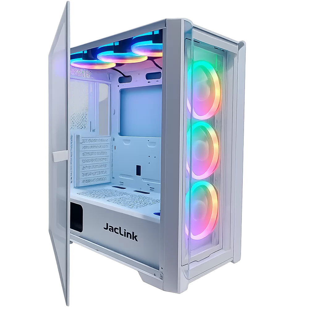 JACLINK CASE GAMING RGB JACL-GC07 WHITE 6FANS